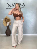 Pantalona Feminina Liberka com Bolsos – Leve e Elegante