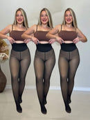 Meia Calça Térmica Peluciada Modeladora Sem Costura
